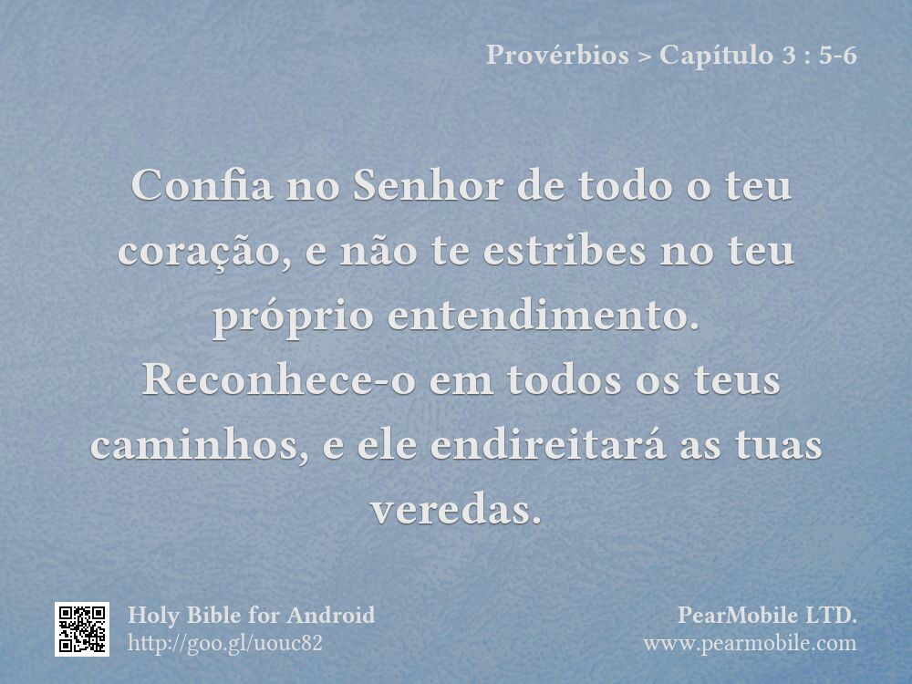 Provérbios, Capítulo 3:5-6